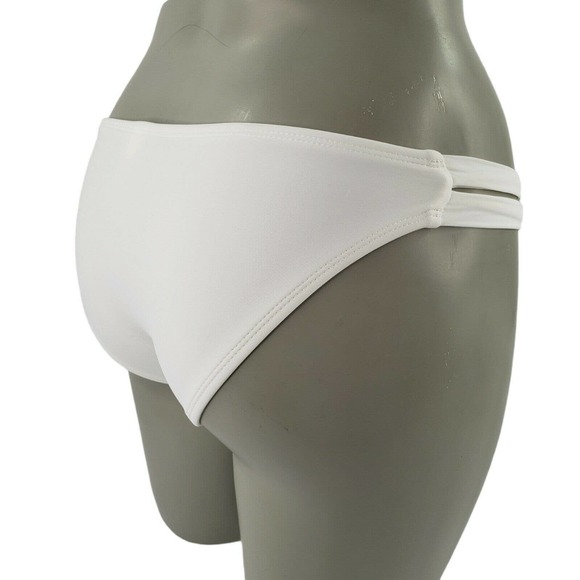 Cheeky Bikini Swim Bottom Juniors 1 Womens 00 White Strappy Sides - Picture 4 of 11